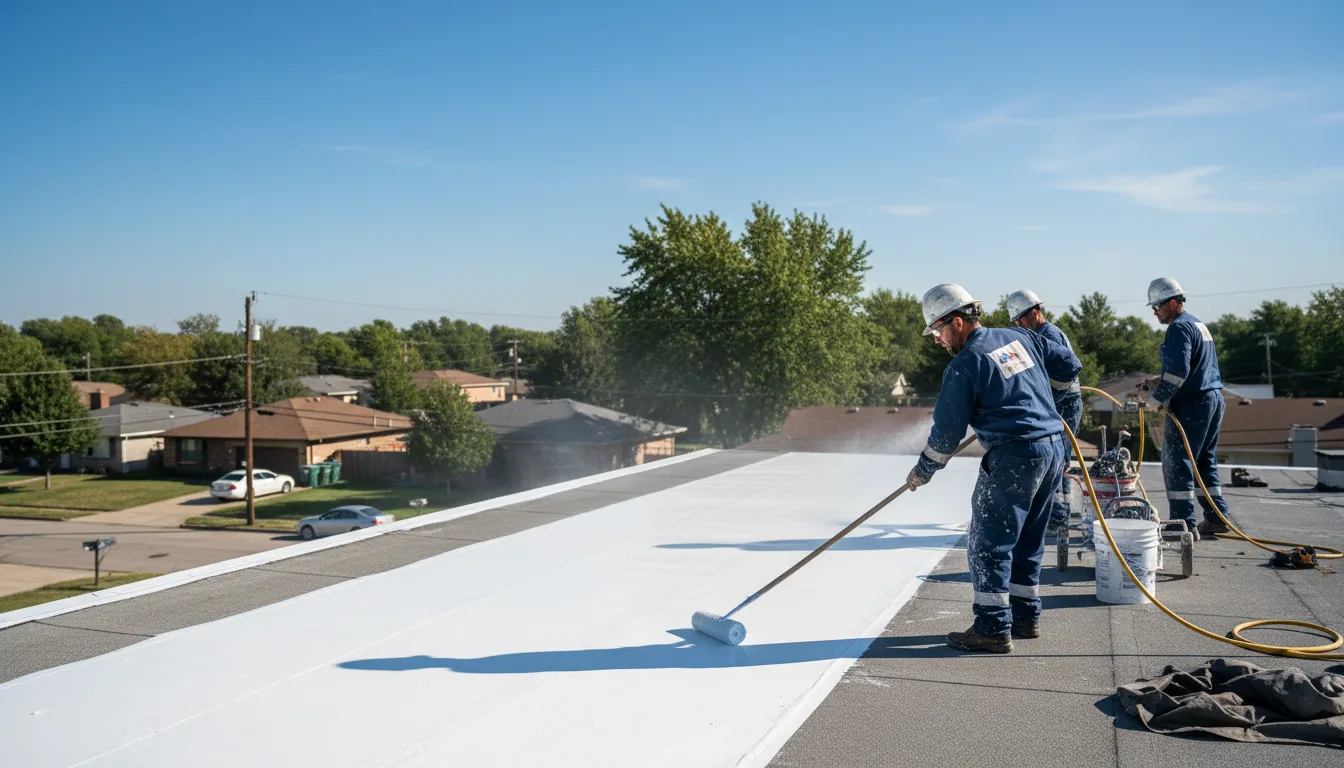 Commercial roof coating in Cambridge, IL near me